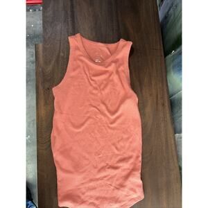 Aerie Cropped Tank Top With Ruched Sides Size L